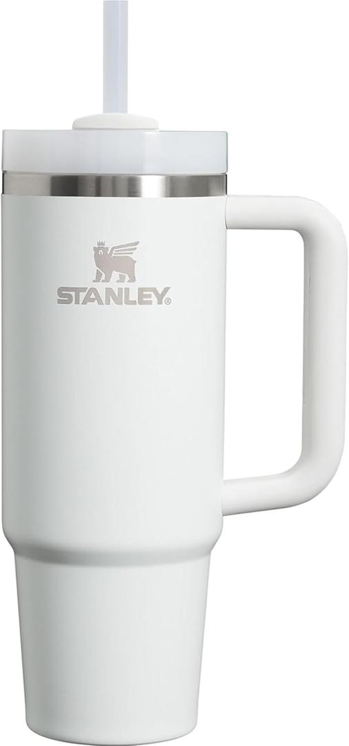 STANLEY Quencher H2.0 Tumbler with Handle and Straw 30 oz | Flowstate 3-Position Lid | Cup Holder Compatible for Travel | Insulated Stainless Steel Cup | BPA-Free | Frost