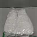 Fisoew Plus Size Dresses for Women Summer Ruffle Short Sleeve V Neck Dress Tiered Swing A Line Babydoll Mini Dress (XX-Large, White)