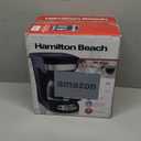 Hamilton Beach 12 Cup Programmable Coffee Maker, Brew Options, Glass Carafe (46299), Black with Stainless Accents