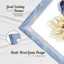 AAQ 8x10 Picture Frames Set of 4, Rustic Farmhouse Photo Frame with HD Plastic Cover,8x10 without Mat or 5x7 with Mat for Wall or Tabletop Display Home Office Gift (Multicolour)