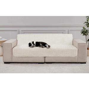Dog Bed Cover Couch Cover for Pets, Anti-Slip Washable Couch Pads for Cushion & Sofa Furniture Protector (Cream White, 58x82 inch)