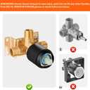Black Shower Head And Faucet Set Complete With Valve Shower Fixtures With 6 Inch High Pressure Rain Shower Head Trim kit Regaderas Para bBao Modernas