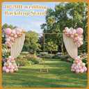 Novabright 10x20ft Backdrop Stand Heavy Duty Pipe and Drape Backdrop Stand for Wedding and Ceremonies, Adjustable Pipe Kit Curtain Frame for Wedding Party Celebration Photography Stage(Gold)