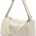 Vegan Leather Small Gym Bag for Women, Stylish Duffle Travel Bag for Plane, Lightweight Duffle Bag for Women & Men, Sport Gym Tote Bag with Wet Pocket for Yoga, Pilates, Swimming (Standard size (Leather))