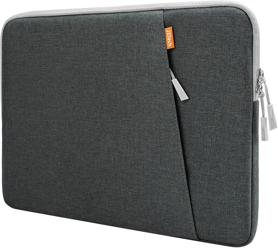 JETech Laptop Sleeve for MacBook Neo (A18 Pro), 14-InchMacBook Air/Pro, MacBook Pro M1-M5 2021-2026, Waterproof Bag Case with Pocket, Compatible with 14 Inch Notebook (Dark Grey)