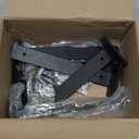 8 Pack - 10 inch Black Hidden L Shelf Bracket (1/5 Inch Thicked) Iron Floating Shelf Brackets Rustic Industrial Metal Brackets for Shelf Support