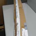 no Drill Cordless Roman Shades for Windows, 48" W  64" H - 100% Blackout - Linen - Mist White