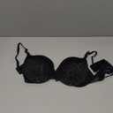 Maidenform Women's Push-Up Bra, Love The Lift Lace Demi Push-Up Bras for Women, Smoothing, Underwire, Convertible Straps (Black, M)