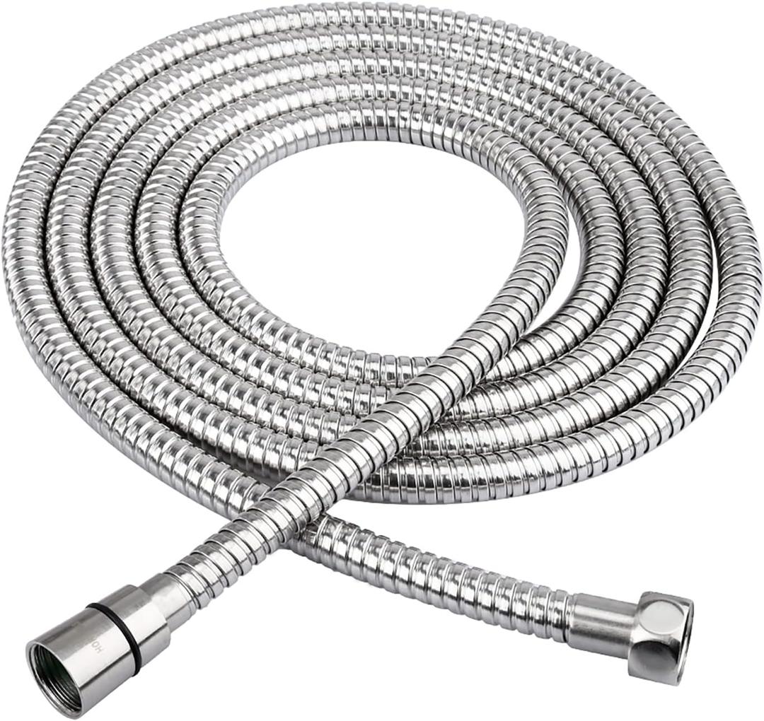 HOMEIDEAS 118 inches Shower Hose, 10 feet Extra Long 304 Stainless Steel Handheld Shower Head Hose Replacement, Flexible Hose Extension