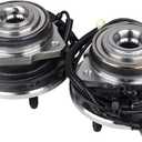 KUSATEC 513176 & 513177 Front Wheel Bearing and Hub Assembly Compatible with for Jeep Liberty 4-wheel ABS 2002-2007, 5 Lug w/ABS