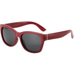 ZENOTTIC Cat Eye Sunglasses Women Polarized - Vintage Square Shades UV Protection Retro Oversized Sun Glasses for Driving (Red Frame/Grey Polarized Lens)