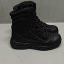 NORTIV 8 Men's Military Tactical Work Boots Side Zipper Leather Motorcycle Combat Boots Trooper(6-8 Inches) (9.5)