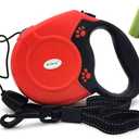 Retractable Dog Leash 26ft 360° Tangle-Free Walking Pet Leashes with Non-Slip Handle for Small Medium Large Dogs,Up to 110 lbs Red