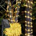 LairtPOW Solar Rope Light Waterproof IP65 39FT 100LEDs Outdoor LED ‎Solar Outdoor Lights for Party Garden Yard Home Wedding Christmas Halloween Holiday Tree Decoration Lighting Pack Of 2