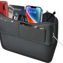 FLORICH Car Seat Gap Filler, Premium Leather Center Console Organizer, Front Seats Gap Filler Organizer and Storages Universal Fit for Car SUV Truck