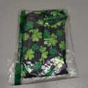 uideazone 3-14 Years Boys St. Patrick's Day Hawaiian Shirt Button Down Short Sleeve Tropical Shamrock Shirts (Orange, S)