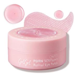 PDRN Eye Patches 5000ppm, Anti Smile Line & Wrinkle Under Eye Patches, Salmon DNA & Retinal Eye Mask for Puffy Eyes & Dark Circles, Eye Gels with Collagen & Peptides, Mothers Day Gifts for Mom, 60 Pcs