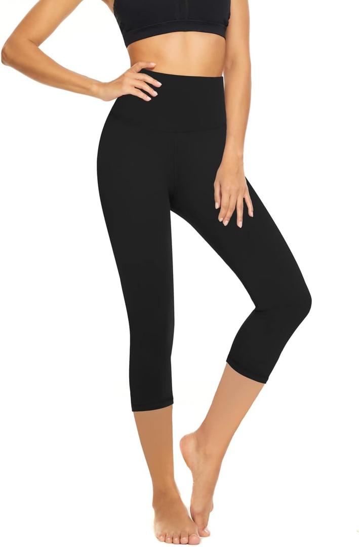 High Waisted Leggings for Women - Tummy Control Yoga Pants for Workout Running Athletic Women's Leggings L/XL