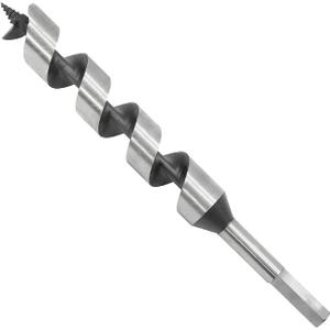 1 Inch Diameter Wood Auger Drill Bit, 9 Inch (230mm) Length Ship Auger Bit Wood Hole Cutter for Hardwood, Softwood