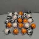 Gosodeny Valentine's Day Gifts Bulk Wrist Return Ball Set 2.36'' Rubber Rebound Bouncy Sport Ball Basketball Baseball Soccer Balls for Adults Wrist Exercise or Play Balls Sports Fans Party Favors, PCS 24