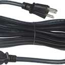 KUNCAN PC Computer Power Cord - 12Ft C13 Power Supply Cord, Straight Plug NEMA 5-15P to IEC C13, SVT 18AWG/3C, 125V 10A, Universal 3 Prong Monitor AC Power Cable for Power Brick Network Switch