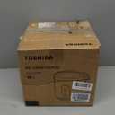 TOSHIBA Rice Cooker & Steamer Simple 5.5 Cup(Uncooked) with Steaming Basket, Removable Non-Stick Inner Pot & Inner Lid, for Soups, Stews, Grains&Oatmeal, One Touch&Keep Warm Function, Silvery White