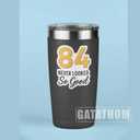 (3PCS) 84 Never Looked So Good Sticker  Happy 84th Birthday, Waterproof Vinyl Decals for Party Decor, Scrapbooking, Water Bottles, Laptops, Size 3" x 2.5"