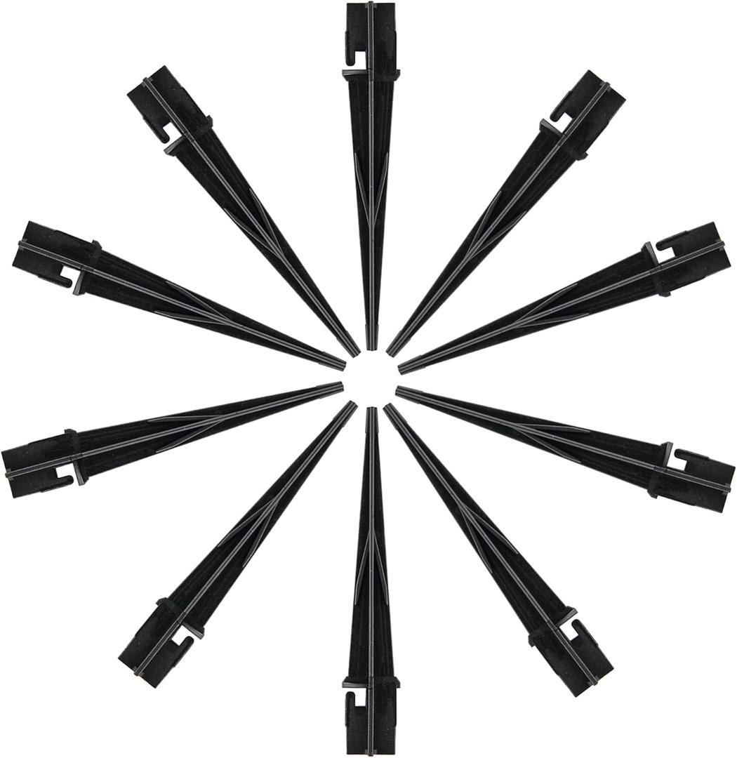 Replacement Stakes for Christmas Candy Cane Lights Outdoor 10PCS - Size 0.72 * 5 Inches, Plastic Candy Cane Pathway Markers Lights Spike, Used to Maintain Candy Cane Pathway Lights