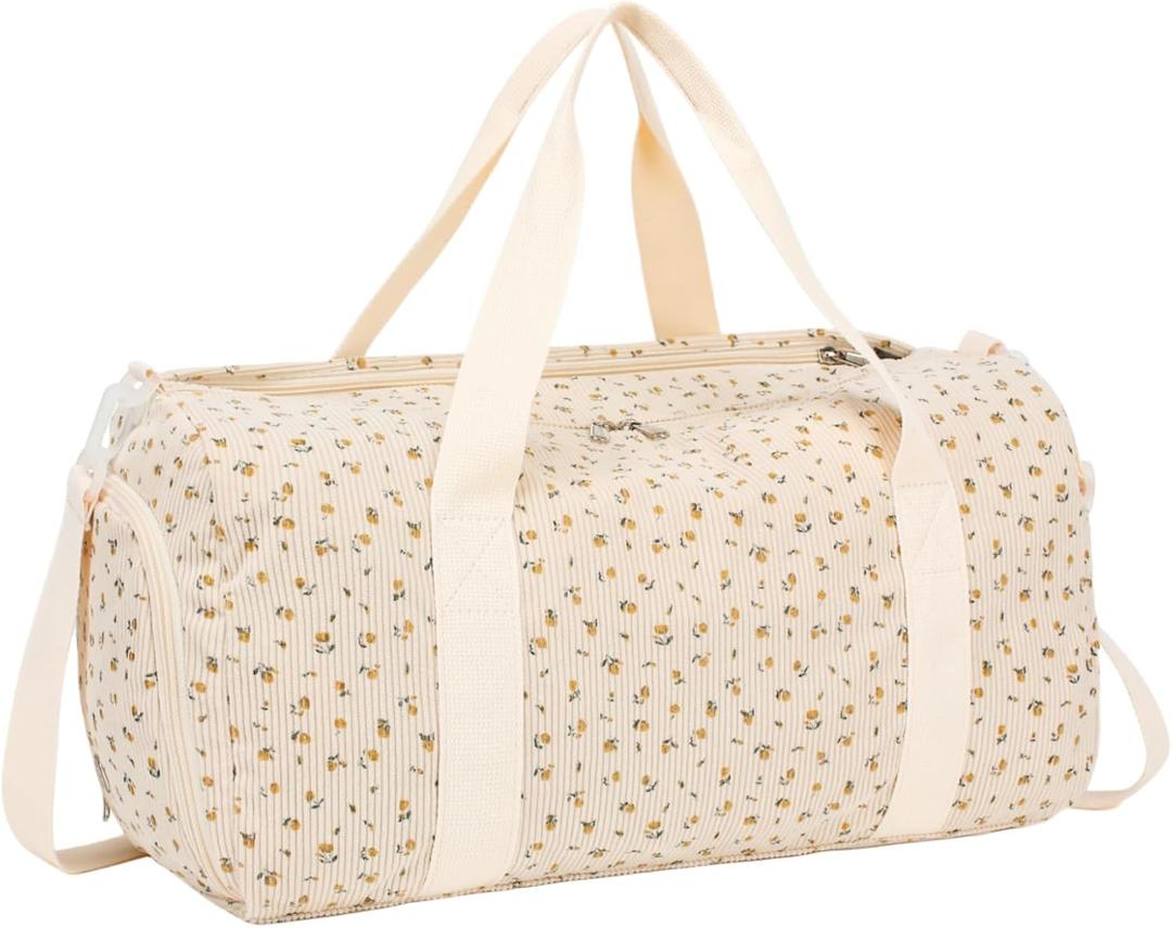 Duffle Bag for Gym Sports Women Girls Workout Travel Bag Weekender with Shoe Compartment