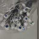 LEWIS&WAYNE Solar Halloween Pathway Lights 3 Pack Eyeball Stake Lights Outdoor 2 Modes Cool White LEDs for Garden Yard Patio