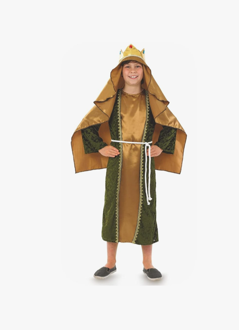 fun shack Kids Wise Men Costume, Three Kings Outfit, Wiseman Attire for Halloween, Christmas, Dress Up Events Size XL