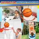 9" Mini Basketball for Indoor Mini Basketball Hoop, Replacement Basketballs Soft Ball for Inflatable Pool, Pool Beach Sandbox Outdoor Sports Gift Pack for Toddler kids Adults, 5 PCS (with Pump)