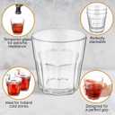 LemonRoad 12pcs Rock Bar Stackable Beverage Glasses Dishwasher Safe Drinking Glasses Glass Water Tumblers for Whiskey, Soda, Juice, Milk, Beer, Spirits Daily Use