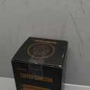 Veken Coffee Canister, 39OZ Large, Airtight Stainless Steel Food Storage Container for 2.2lbs Coffee Beans, Ground, Sugar, Tea, Flour, Cereal, Kitchen Bar Accessories with Date Tracker & Scoop, Silver