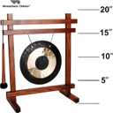 Woodstock Wind Chimes for Meditation, Yoga, Classrooms, Offices for Awareness, Relaxation, Decor 19" Table Gong (WTG)