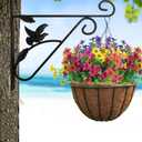 Artificial Flowers for Outdoor,20 Bundle UV Resistant Fake Flower Outdoor Faux Flowers Plastic Plants Shrubs for Indoor Outside Garden Home Decor(Mix Colors)