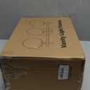 3-Light Bathroom Light Fixtures, Brushed Nickel Vanity Lights for Bathroom with Milky White Ball Shades, 18.9 inch Bathroom Lighting Fixtures Over Mirror, Wall Sconce for Bedroom (Bulb Not Included)