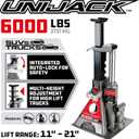 Powerbuilt 3 Ton, Bottle Jack and Jack Stands in One, 6000 Pound Capacity, All-in-One Car Lift, Heavy Duty Vehicle Unijack, Wide Base, 620471