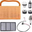 4238 140 4401 Air Filter Pre Cleaner & Stop Switch with Wires & Rubber Buffer Foot Tune Up Kit for STIHL TS410 TS410Z TS420 TS420Z Concrete Cut Off Saw Replace Parts 4238-140-1800