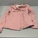 Luvamia Women's Classic Casual Long Sleeves Jacket - Basic Button Down Trucker Jacket Coat - Pink, X-Small / Size 0 / 2