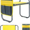 Jardineer Gardening Kneeler and Seat, Foldable Garden Stools for Seniors Gifts, Kneeling Stool and Knee Pad in One Step, Portable Gardening Bench Load Cap 350 lbs with Tools Bag