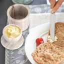 Butter Crock with Lid, Soft Spreadable Butter keeper, Marble French Butter Keeper to Leave On Counter, Butter Dish, Home and Kitchen Decor for Countertop -all (Viva Jade, Large)