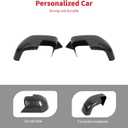 Linskip Horn Mirror Covers Driver and Passenger Mirror Trim Compatible with Ford Bronco Sport 2021-2026, Side Mirror Caps for Bronco Sport Exterior Accessories Carbon Fiber