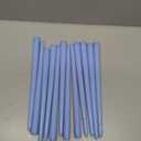 CANDWAX 12 inch Taper Candles Set of 12 - Dripless and Smokeless Candle Unscented - Slow Burning Candle Sticks - Baby Blue Candles