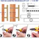 Ravinte 35 Pack 5 Inch Cabinet Pulls Champagne Bronze Stainless Steel Kitchen Drawer Pulls Cabinet Handles 5 InchLength, 3 Inch Hole Center