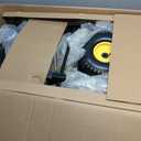 6 Wheel All Terrain Dolly, Heavy Duty Furniture Dolly 1300 Lbs Capacity, 10" Inflatable Tires Big Wheel Dolly, All Terrain Mover for Homes, Logistics, Warehouses, Shopping - 35.5" x 18" - Black