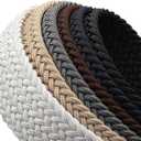 Multicolored Woven Stretch Belt for Men and Women, Braided Elastic Golf Belts Jeans Casual Pants Sport Belt