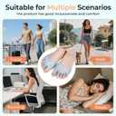 Silicone Toe Separators for Women & Men, 4 Packs Toe Separators Bunion Corrector Cushion, Breathable Soft and Comfortable Gel Foot Cushions, Multiple Colors (4 Pairs)