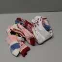 Welwoos Baby Girls Toddlers Grips Socks 12 Pairs Kids Anti Slip Non Skid Animal Funny Cartoon Crew Breathable Cotton Socks (9-14 Years, Red/Pink/Blue/Green/White/Black)