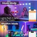 ILC G25 Globe Light Bulbs, App-Controlled Vanity Light Bulbs with Bluetooth Mesh, Color Changing, 1600 Million Colors, 6W, 60W Equivatlent, 600LM, CCT: 2700K-6000K, CRI>95+, E26 Base (6 Pack)